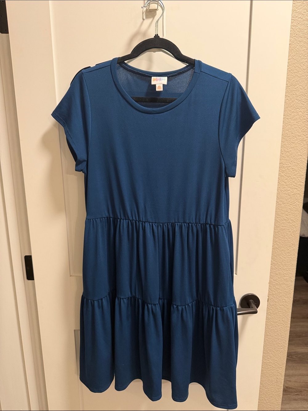 LuLaRoe Ariel Tiered Dress, Teal